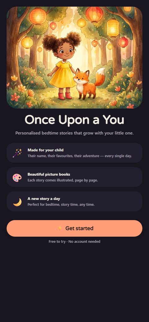 Once Upon a You on a phone